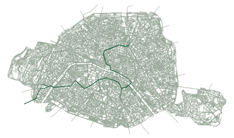Shortest Path of Two Stations on Metro